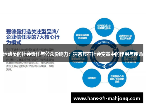 运动员的社会责任与公众影响力：探索其在社会变革中的作用与使命